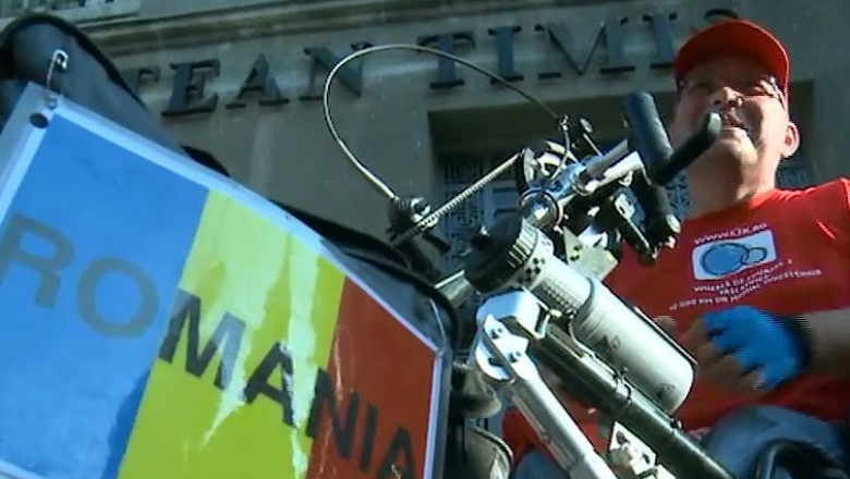 Lugojeanul Vasile Stoica: in scaunul cu rotile, spre cel mai nordic punct al Europei Imagine