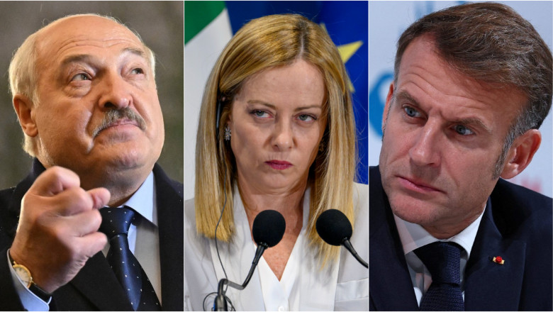 Lukasenko o exclude pe Giorgia Meloni din dialogul cu Moscova: „Este o femeie, nu poate negocia”. Ce i-a propus lui Macron Imagine
