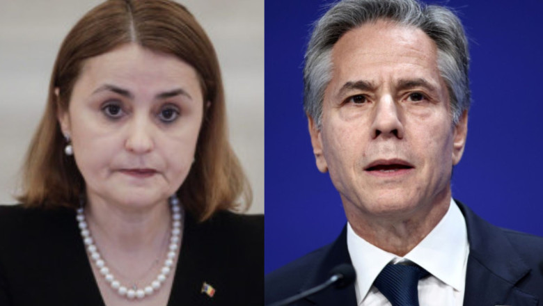 Luminita Odobescu a vorbit cu Blinken despre implicatiile pentru Romania ale atacurilor ruse asupra porturilor ucrainene de la Dunare Imagine