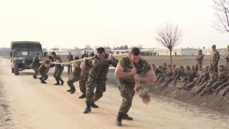 Lupta romano-americana pe aeropot. Patru probe din sase au fost castigate de militarii Batalionului 307 si de cei ai Brigazii 9 Mecanizate "Marasesti" Imagine