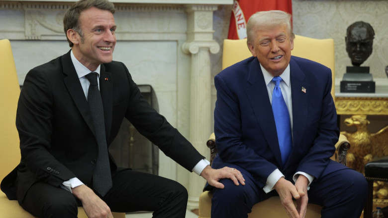 Macron il intrerupe pe Trump pentru a-l contrazice cu privire la asistenta acordata de Europa Ucrainei: „Am platit 60%” Imagine