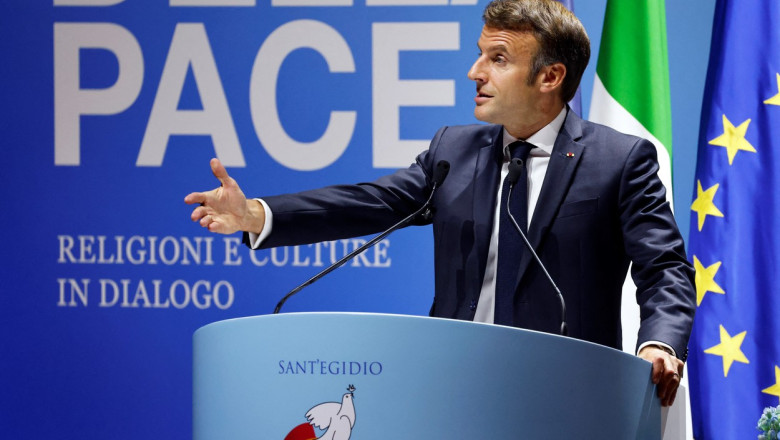 Macron: Pacea se construieste cu celalalt, care este inamic astazi, in jurul unei mese Imagine