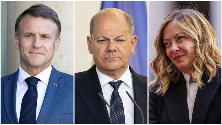 Macron, Scholz si Meloni considera „inadecvat” demersul Kosovo de a adera la Consiliul Europei Imagine