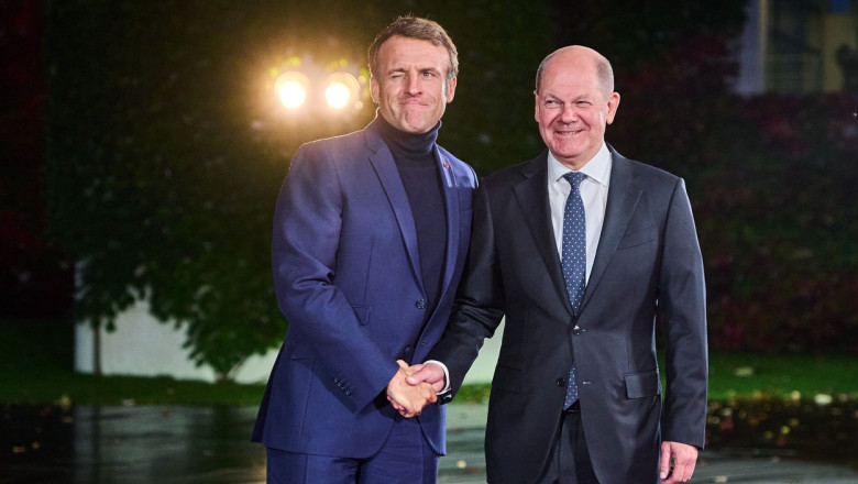 Macron si Scholz anunta ca Franta si Germania vor fi ”locomotiva” Europei si vor sustine Kievul "neclintit" in fata Rusiei Imagine