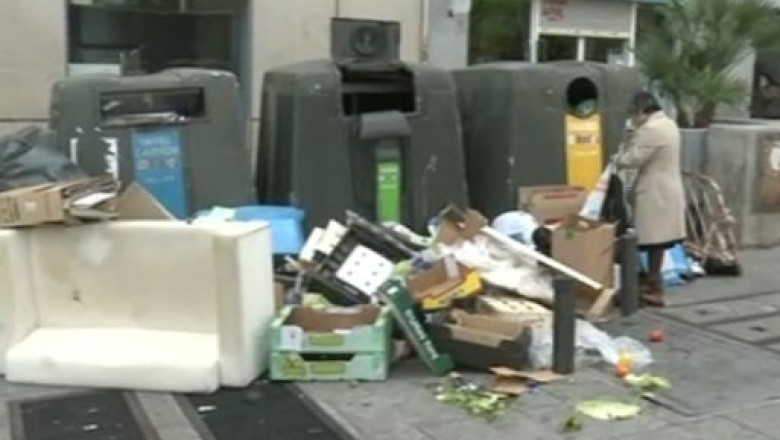 Madridul, o pubela uriasa. Angajatii serviciilor de salubritate sunt in greva de doua zile Imagine