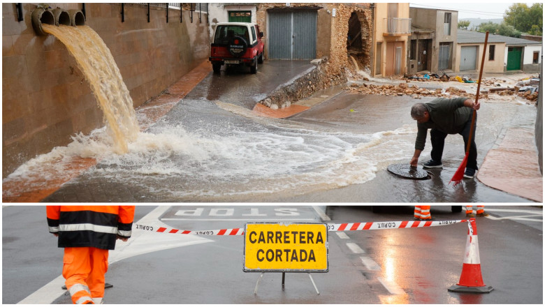 MAE: Cod rosu de fenomene meteo extreme pentru provincia spaniola Castellon. Recomandari pentru cetateni Imagine