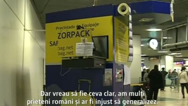 Mafia bagajelor, pe aeroportul din Madrid. Bande organizate, printre care si romani, fac concurenta ilegala firmelor care se ocupa de impachetare Imagine