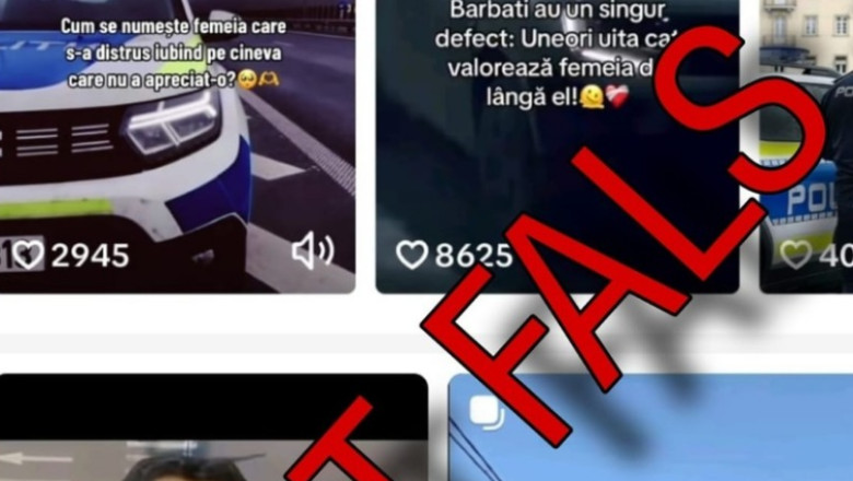 MAI atrage atentia ca pe TikTok exista mai multe conturi false care pretind a fi ale institutiei sau ale unor politisti Imagine