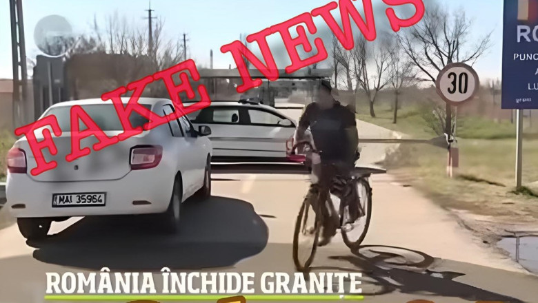 MAI avertizeaza asupra unui fake news: Circula informatii false pe retelele sociale ca Romania ar inchide granitele Imagine