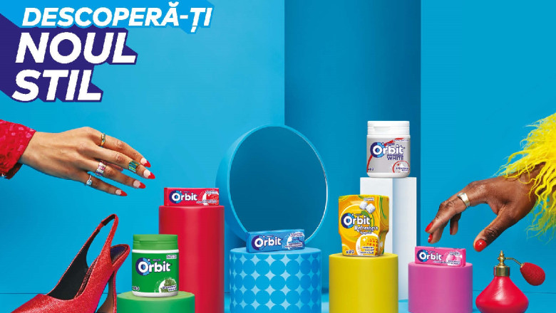 Mai multa culoare, mai multa inspiratie si bun gust. Mai ales daca vorbim despre noul design al pachetelor de guma de mestecat Orbit Imagine