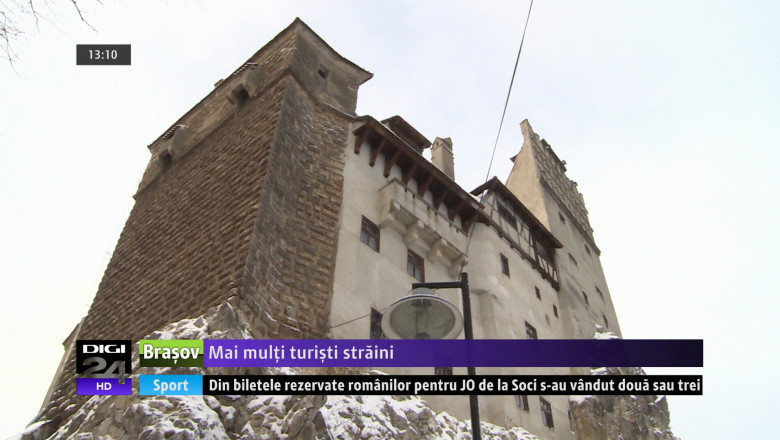 Mai multi turisti straini, la Castelul Bran Imagine