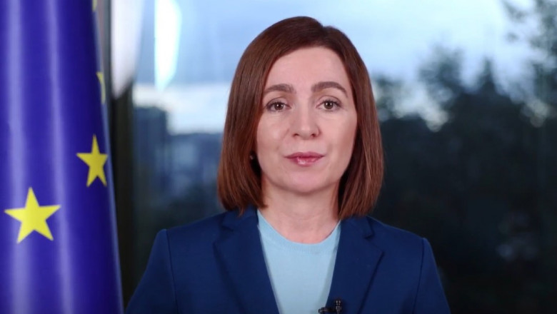 Maia Sandu cheama moldovenii la vot: Sa cladim cu votul nostru Moldova europeana de maine Imagine