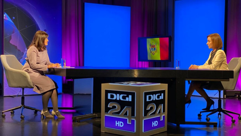 Maia Sandu, interviu pentru Digi24: Rusia incearca destabilizarea Republicii Moldova Imagine
