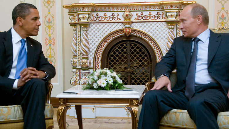 Majoritatea americanilor considera ca Putin este mai puternic decat Obama Imagine