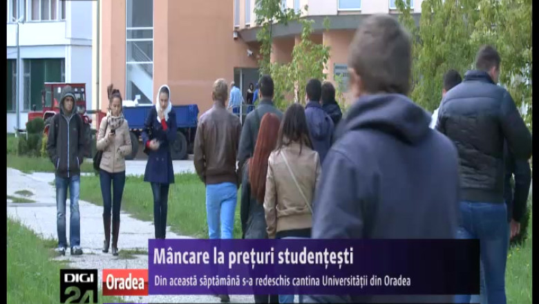 Mancare la preturi studentesti. Din aceasta saptamana s-a redeschis cantina Universitatii din Oradea Imagine