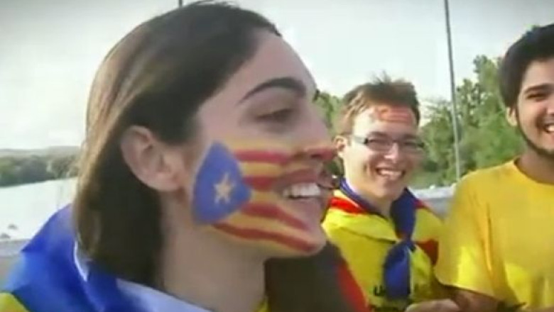 Manifestatie de Ziua Nationala a Cataloniei. La Barcelona, sute de mii de oameni vor sustine independenta regiunii Imagine