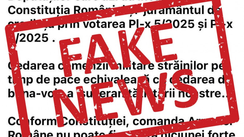 MApN avertizeaza asupra dezinformarilor masive pe TikTok si Facebook privind legea „anti-drone”. „Se incearca inducerea panicii” Imagine