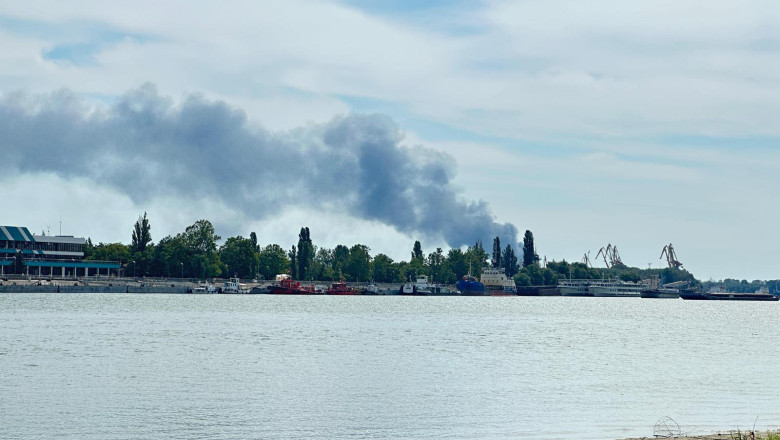 MApN neaga ca o drona ruseasca ar fi cazut in Tulcea, dupa atacul asupra portului Izmail Imagine