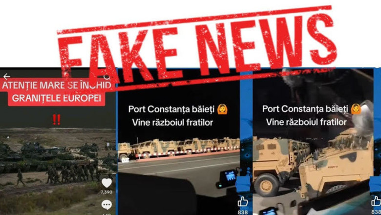 MApN prezinta noi dezinformari in online care vizeaza granitele Romaniei si tehnica militara in Portul Constanta: Totul este Fake News Imagine
