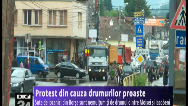 MARAMURES. Protest din cauza drumurilor proaste Imagine