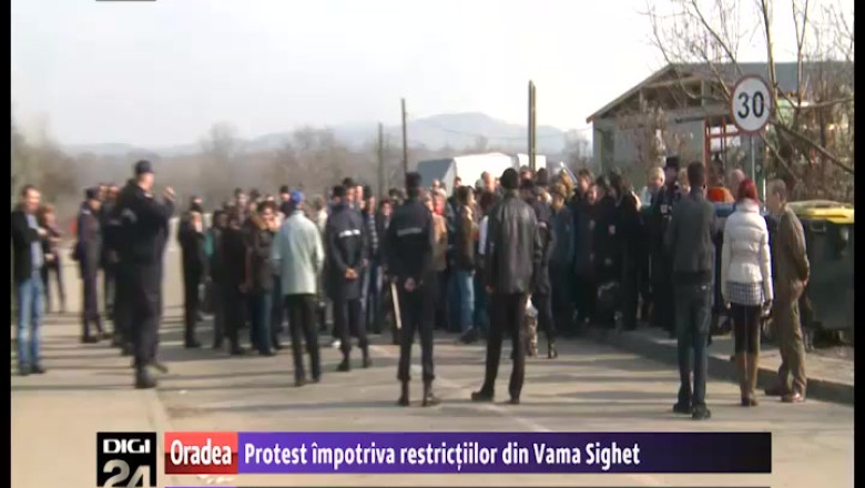 MARAMURES. Protest impotriva restrictiilor din Vama Sighet Imagine