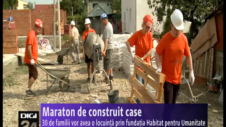 Maraton de construit case. 30 de familii vor avea o locuinta prin fundatia Habitat pentru Umanitate Imagine