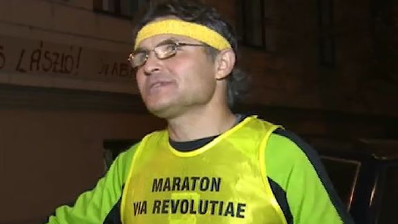 Maraton in memoria victimelor Revolutiei. Juhos Gabor a alergat din Cluj pana la Timisoara Imagine