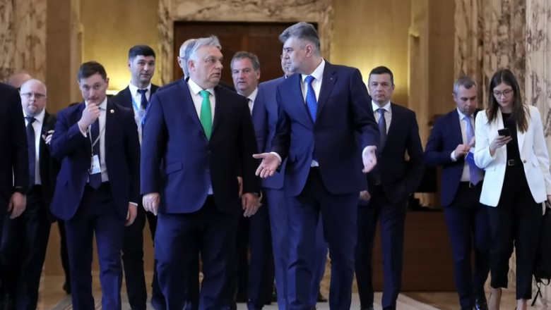 Marcel Ciolacu a discutat cu Viktor Orban despre prioritatile viitoarei presedintii la Consiliului UE a Ungariei Imagine
