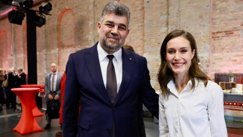 Marcel Ciolacu s-a intalnit cu celebra Sanna Marin, premierul Finlandei Imagine