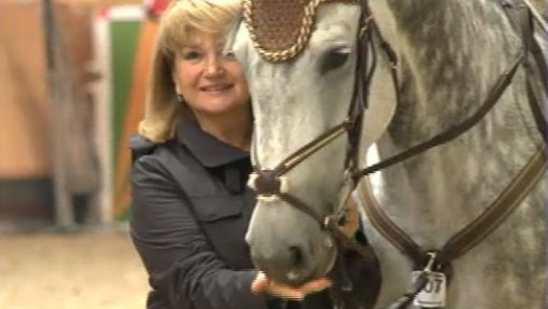 Maria Basescu a participat la un festival de echitatie Imagine