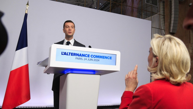 Marine Le Pen spune ca Macron nu va avea de ales si-l va numi premier pe Bardella dupa alegeri Imagine