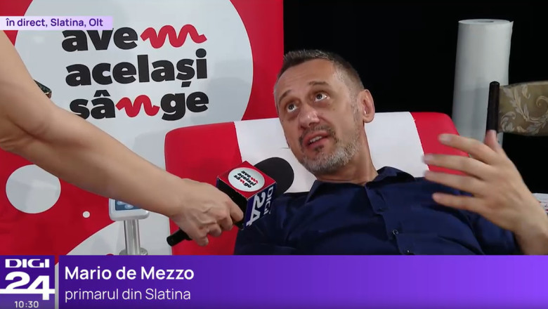 Mario de Mezzo, primar Slatina: „Am inceput sa donez de la Colectiv, pentru ca atunci a fost o nevoie de sange si am raspus pe loc” Imagine