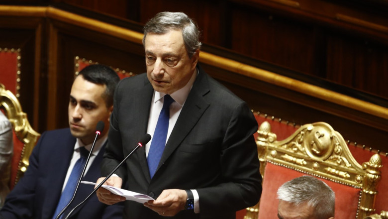 Mario Draghi cere „reconstruirea pactului de incredere” pentru a salva guvernul, inaintea votului crucial din Parlament Imagine
