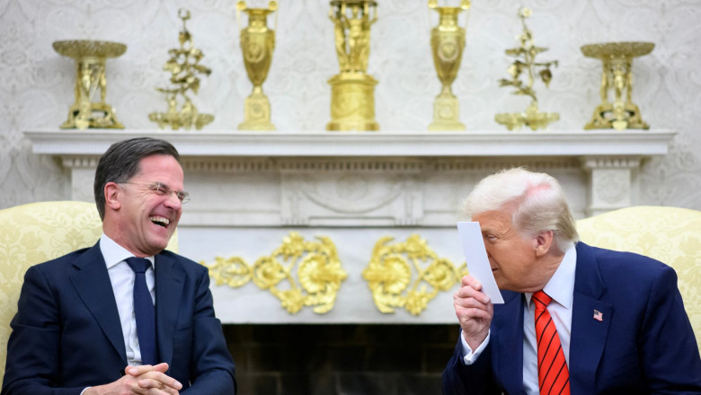 Mark Rutte, primit la Casa Alba: Donald Trump l-a laudat. „NATO se implica prin acest om” Imagine