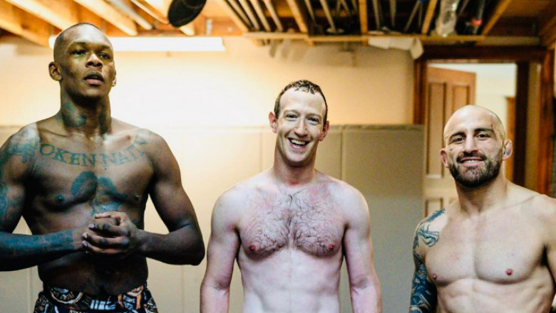 Mark Zuckerberg, pregatit de lupta. Miliardarul s-a pozat la bustul gol in timpul unui antrenament MMA Imagine