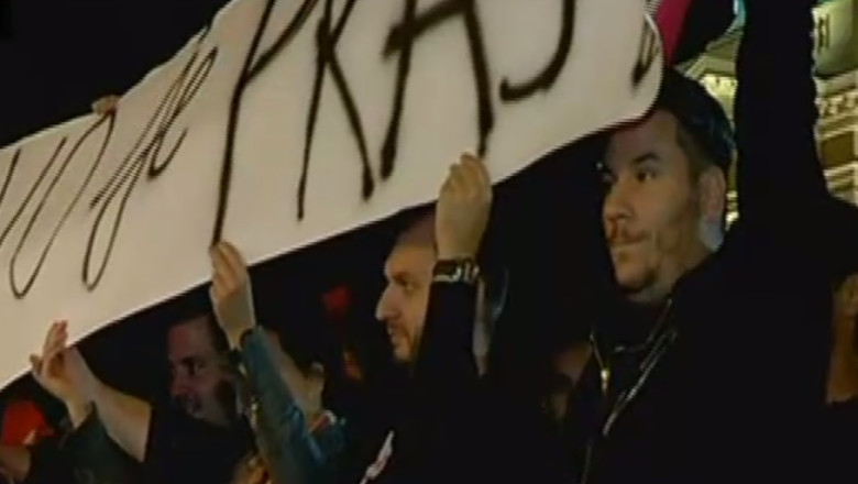 Mars al homosexualilor la Belgrad. 200 de persoane au sfidat interdictia de a manifesta Imagine