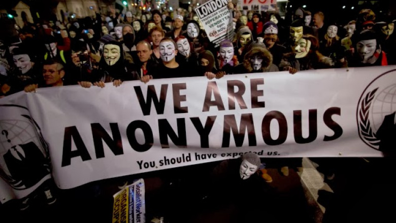 Marsul celor un milion de masti. Anonymous a scos in strada milioane de oameni din intreaga lume Imagine