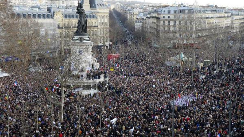 Marsul solidaritatii de la Paris, in presa. Evenimentul a tinut primele pagini ale celor mai mari publicatii europene Imagine