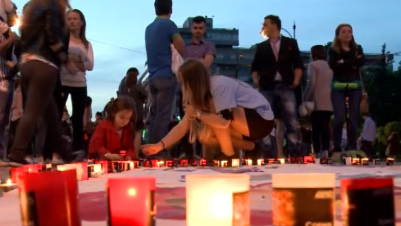 Marsul tacerii la Iasi. Participantii au comemorat victimele care au pierit de HIV Imagine