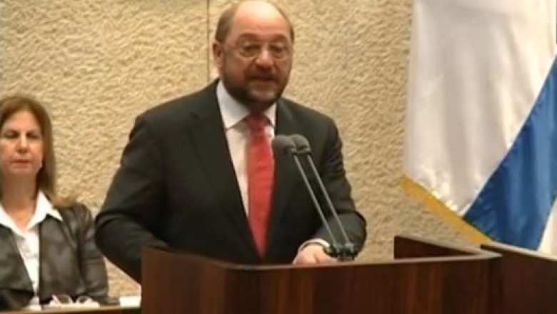 Martin Schulz, presedintele PE, apostrofat in timpul unui discurs in fata deputatilor israelieni Imagine