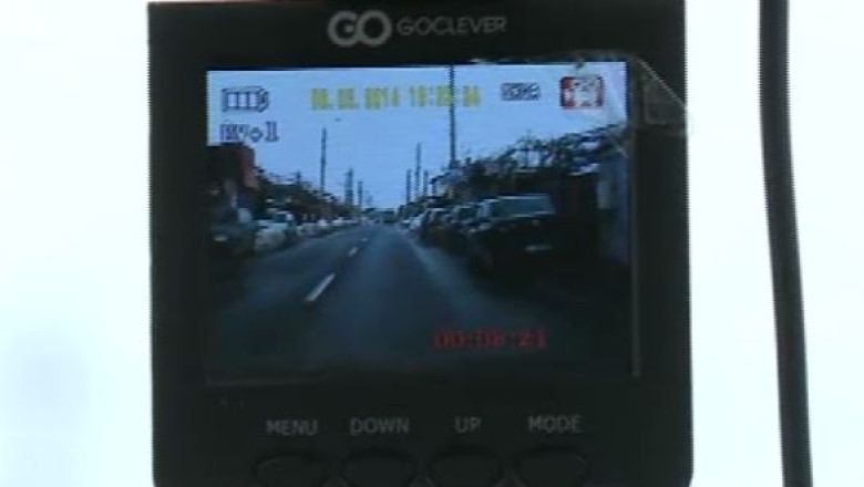 Martor video. Soferii care au camere de bord spun ca se simt mai in siguranta Imagine