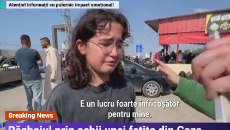 Marturia emotionanta a unei fetite din Fasia Gaza: „Dau de bombe, gasesc oameni morti. Imi e frica si ma gandesc ca voi muri ca ei” Imagine