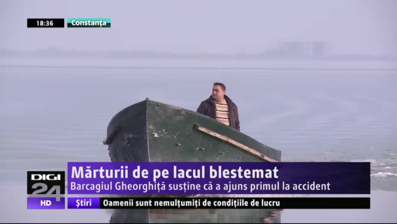 Marturii de pe lacul blestemat. Barcagiul Gheorghita sustine ca a ajuns primul la accident Imagine