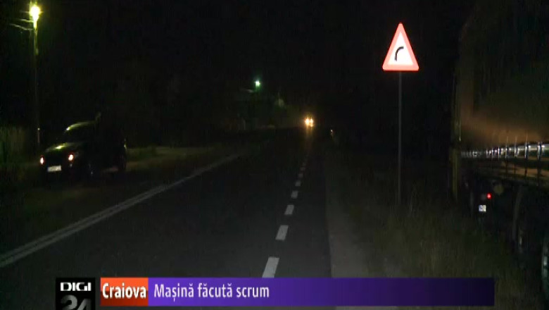 Masina facuta scrum. Un barbat a murit intr-un accident, in comuna Plopsoru, judetul Gorj   Imagine