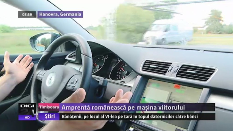Masina viitorului capata inteligenta la Timisoara. Vezi cum o poti conduce fara sa atingi volanul! Imagine