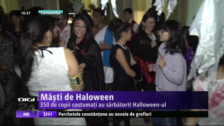 Masti de Haloween. 350 de copii costumati au sarbatorit Halloween-ul  Imagine