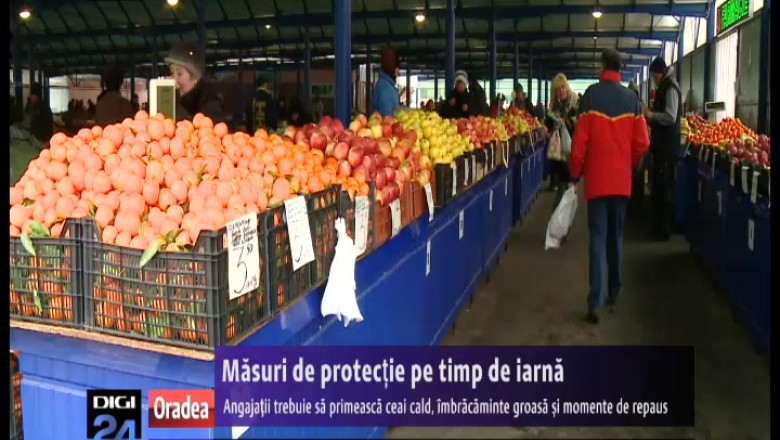 Masuri de protectie pe timp de iarna. Angajatii trebuie sa primeasca ceai cald, imbracaminte groasa si momente de repaus Imagine