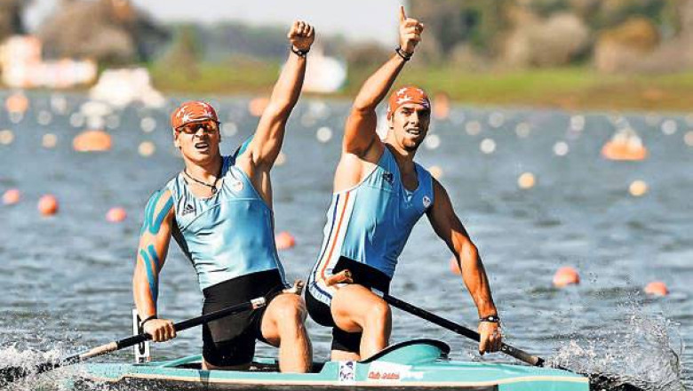 Medalie de aur pentru Romania la CM de kaiac-canoe de la Moscova, in proba de 1.000 de metri Imagine
