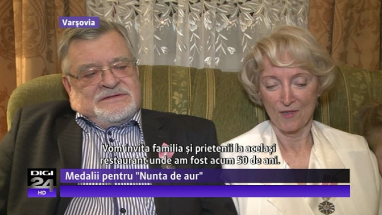 Medalii pentru performanta: Cuplurile casatorite care rezista 50 de ani sunt premiate la Varsovia Imagine