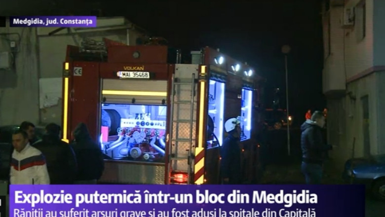 Medgidia. 12 raniti si 15 apartamente avariate din cauza unei butelii care a explodat Imagine